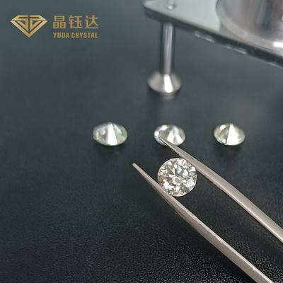 Diamantes cortados de lujo polacos del laboratorio alrededor del color blanco brillante para la joyería