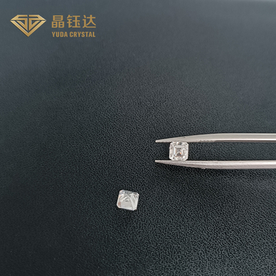 La suposición blanca del color cortó el amortiguador cuadrado de los diamantes del laboratorio brillante para el anillo