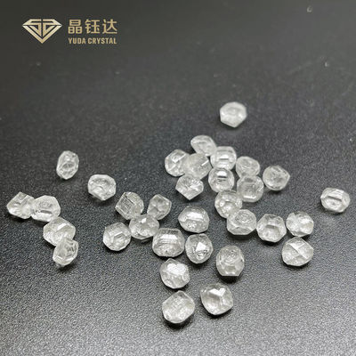 Cristales de Yuda 3.0 - 4.0 ct Blanco VVS VS HPHT Diamantes sin cortar Diamantes creados artificialmente en laboratorio