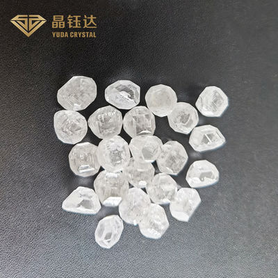 3.0-4.0 diamante blanco crecido laboratorio del tamaño grande sintético HPHT de los diamantes ásperos del quilate