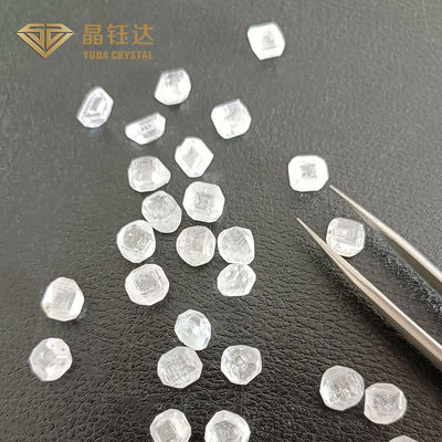 Los diamantes artificiales sin cortar 1.0ct 2.0ct 3.0ct pulieron el corte brillante redondo