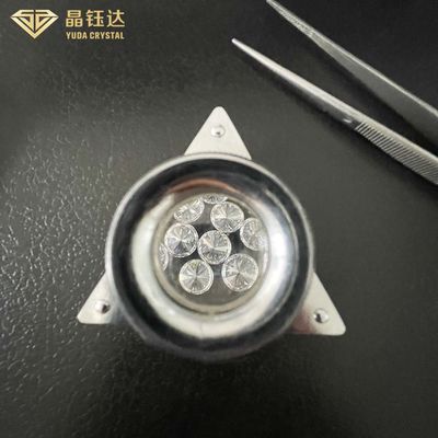 7.0ct 8.0ct HPHT Diamante cultivado en laboratorio DEF rectangular Color para diamantes ovalados