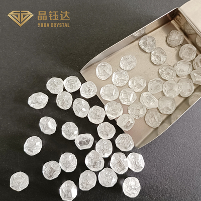 Diamante de cristal único de 4-15 quilates EFG VVS VS HPHT para material de joyería artificial