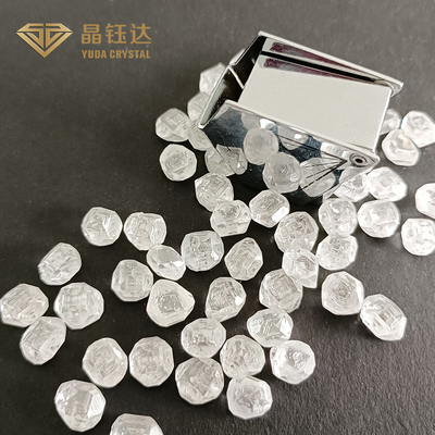 6.0Ct Up Diamantes creados en laboratorio Cuadrado EFG Color HPHT Diamantes en bruto