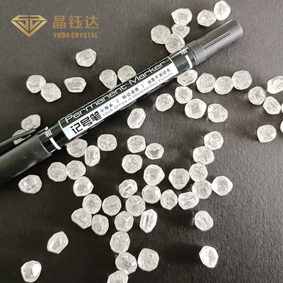 1,0 diamantes ásperos crecidos laboratorio HPHT Diamond For Rings blanco sin cortar áspero de 1,5 quilates