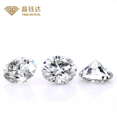 Hpht Forma ovalada blanca Diamante sintético suelto Corte ovalada Igi Gia Certificado