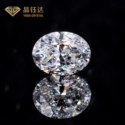 Hpht Forma ovalada blanca Diamante sintético suelto Corte ovalada Igi Gia Certificado