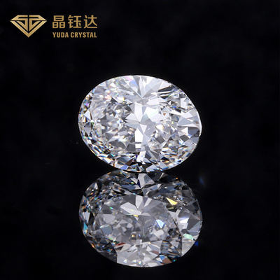 Hpht Forma ovalada blanca Diamante sintético suelto Corte ovalada Igi Gia Certificado